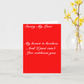 Sorry, mijn wenskaart kaart (Gele Bloem)