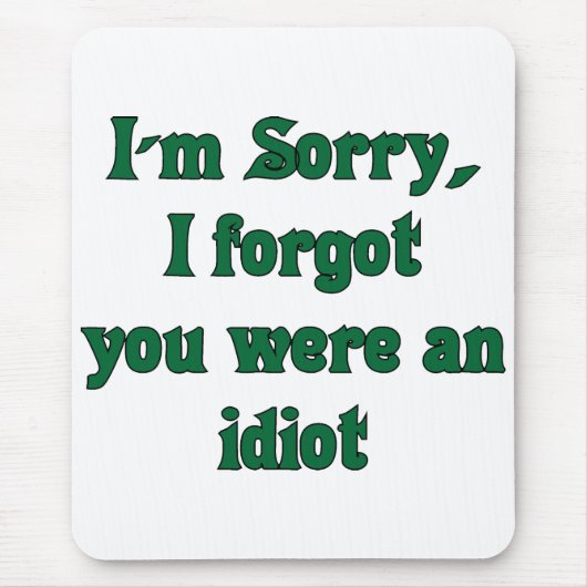 Sorry mousepad muismat (Voorkant)