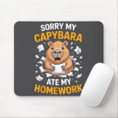 Sorry My Capybara Ate My Homework Funny Rodent Muismat (Met muis)