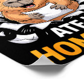 Sorry My Capybara Ate My Homework Funny Rodent Poster (Hoek)