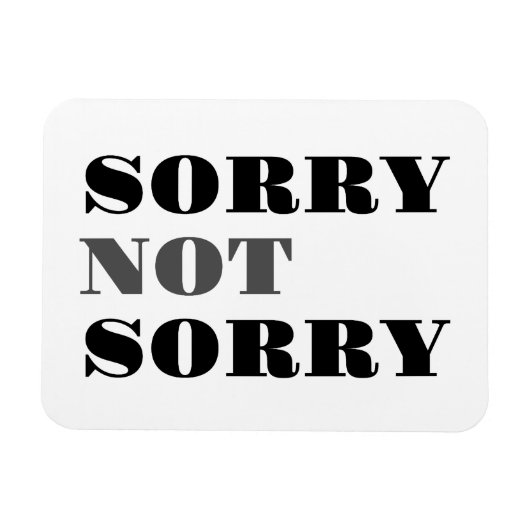 Sorry niet, Flexi Magnet Magneet (Horizontaal)