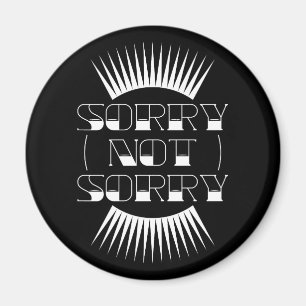 Sorry niet, Retro Typografie Magneet