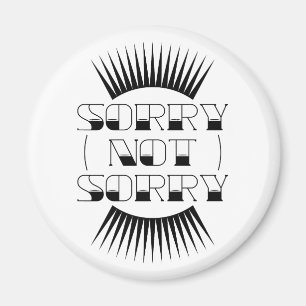 Sorry niet, Retro Typografie Magneet