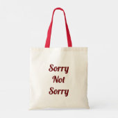 Sorry niet tote bag (Achterkant)