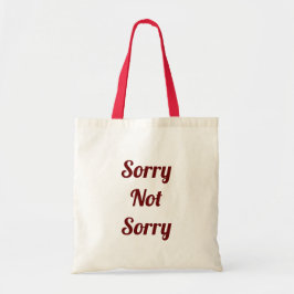 Sorry niet tote bag
