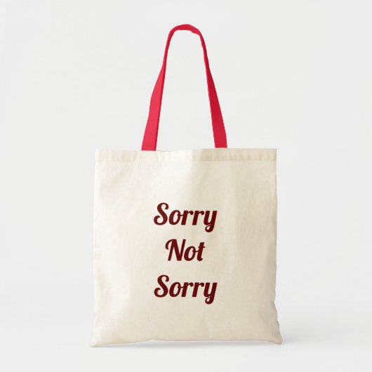 Sorry niet tote bag (Voorkant)