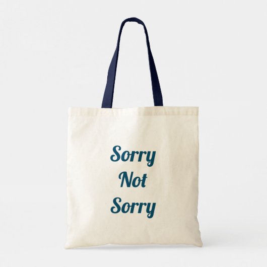 Sorry niet tote bag (Achterkant)