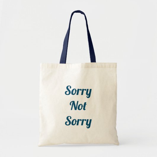 Sorry niet tote bag (Voorkant)