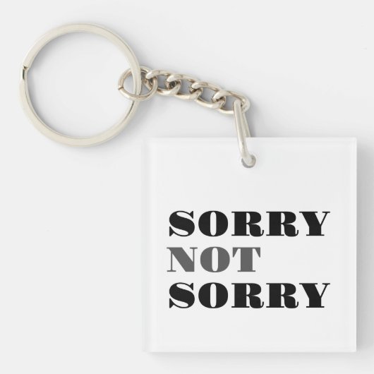 Sorry niet voor Acrylische Sleutelhanger (Voorkant)