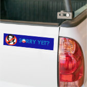 SORRY NOG?  Bumpersticker (Op Truck)