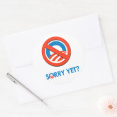 Sorry, nog ronde sticker (Envelop)
