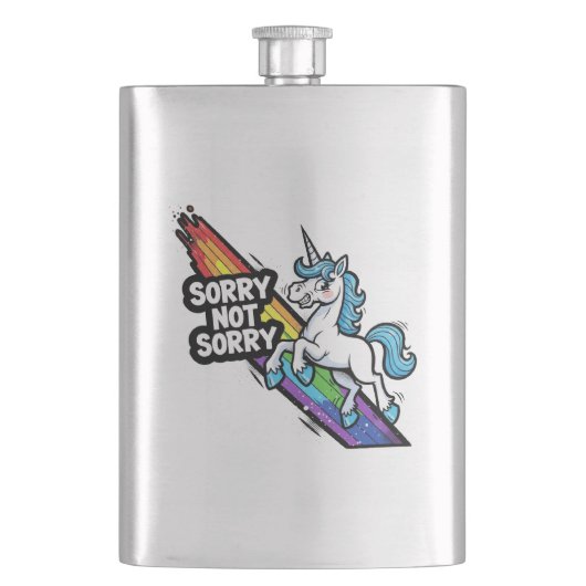 Sorry not Sorry Eenhoorn Fles Flacon (Voorkant)