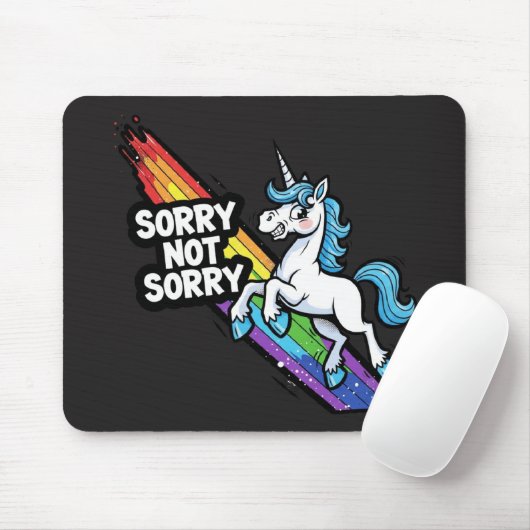 Sorry not Sorry Eenhoorn Muismat (Met muis)