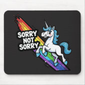 Sorry not Sorry Eenhoorn Muismat (Voorkant)
