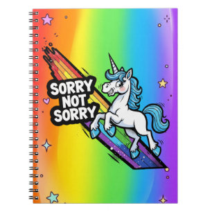 Sorry not Sorry Eenhoorn Notitieboek