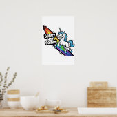 Sorry not Sorry Eenhoorn Poster (Keuken)