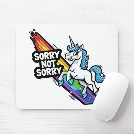 Sorry not Sorry Eenhoring Muismat (Met muis)