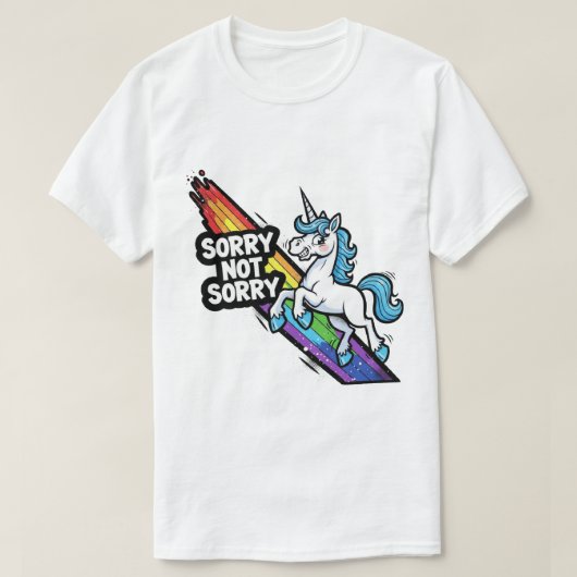 Sorry not Sorry Eenhoring T-shirt (Design voorkant)