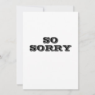 Sorry of hartelijke condoleance plat kaartje bedankkaart