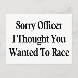 Sorry officier briefkaart