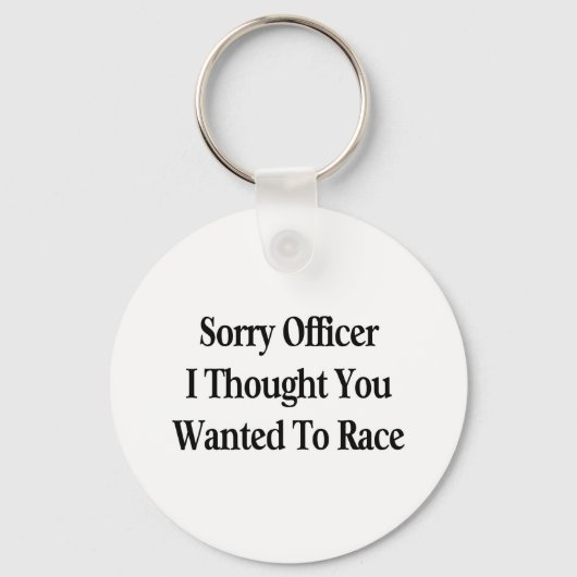 Sorry officier sleutelhanger (Voorkant)