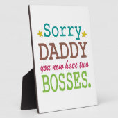 Sorry papa - twee bazen fotoplaat (Zijkant)