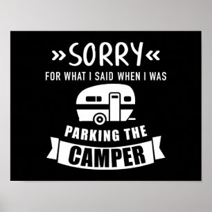 Sorry, parkeerkampeerkampeerwagen Caravan trailer Poster