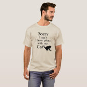 Sorry plannen met de kat t-shirt (Voorkant volledig)