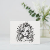 Sorry Postcard Briefkaart (Staand voorkant)