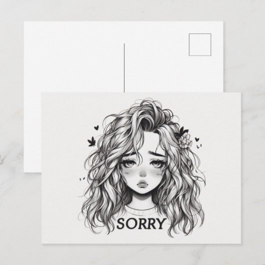 Sorry Postcard Briefkaart (Voorkant / Achterkant)