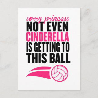 Sorry Princess Volleyball Ball" Briefkaart