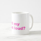 Sorry, rolde ik hardop met mijn ogen koffiemok (Voorkant rechts)