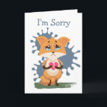Sorry Sad Fox met een gebroken hart Kaart<br><div class="desc">Een schattig afbeelding van een trieste vos met een gebroken hart voor wanneer je echt in de war bent en moet zeggen dat je het spijt. De tekst binnen de kaart is volledig aanpasbaar voor u om uw eigen manier toe te voegen om vergiffenis te vragen.</div>