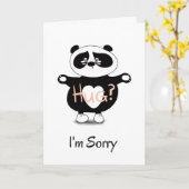 Sorry Sad Panda Kaart (Gele Bloem)