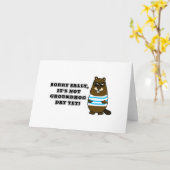 Sorry Sally, het is nog geen Groundhog Dag! Kaart (Gele Bloem)