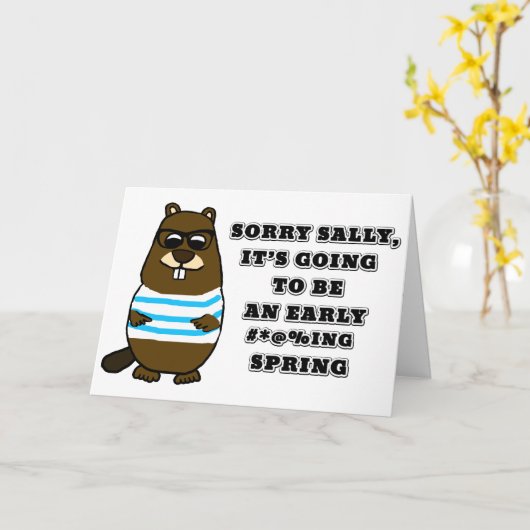 Sorry Sally, het wordt een vroege #*@%ing Spr Kaart (Gele Bloem)