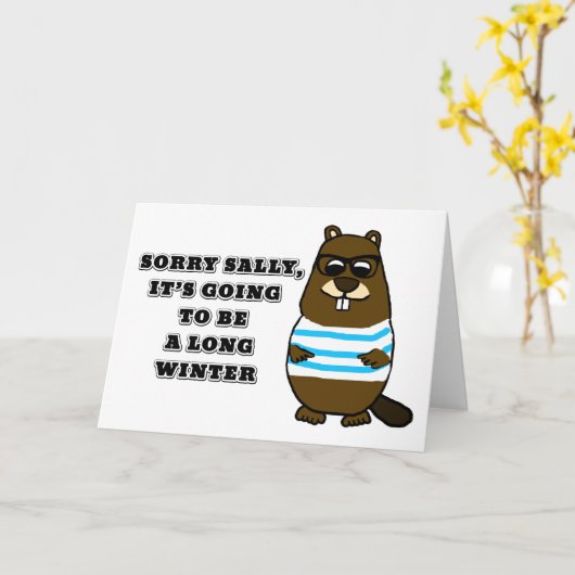 Sorry Sally, Long Winter Kaart (Gele Bloem)