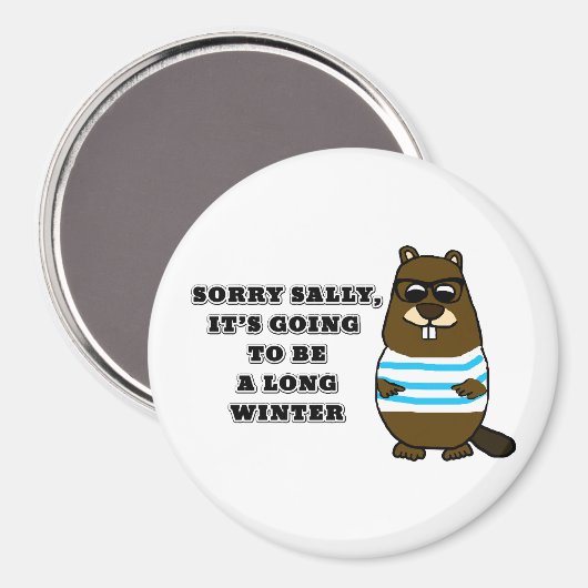 Sorry Sally, Long Winter Magneet (Voorkant / Achterkant)