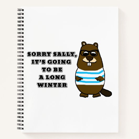 Sorry Sally, Long Winter Notitieboek (Voorkant)