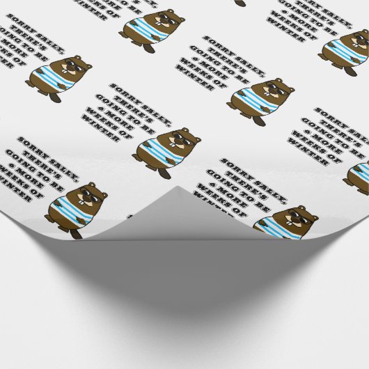 Sorry Sally, nog 6 weken winter Cadeaupapier (Hoek)