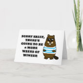 Sorry Sally, nog 6 weken winter Kaart (Voorkant)
