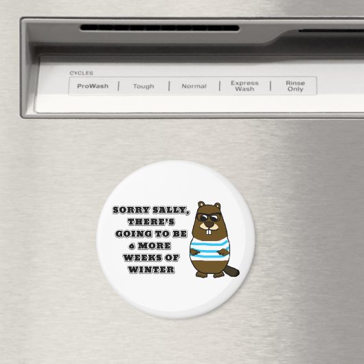 Sorry Sally, nog 6 weken winter Magneet (Insitu (Vaatwasser))
