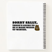 Sorry Sally, nog 6 weken winter Notitieboek (Achterkant)