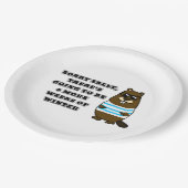 Sorry Sally, nog 6 weken winter Papieren Bordje (Gekanteld)