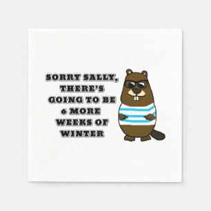 Sorry Sally, nog 6 weken winter Servet