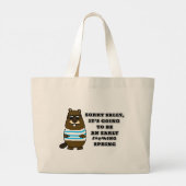 Sorry Sally, vroeg #*@%ing lente Grote Tote Bag (Achterkant)