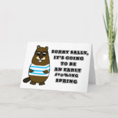 Sorry Sally, vroeg #*@%ing lente Kaart (Voorkant)