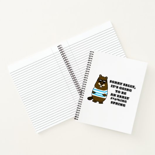 Sorry Sally, vroeg #*@%ing lente Notitieboek (Binnen)