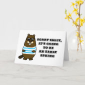 Sorry Sally, vroege lente Kaart (Gele Bloem)