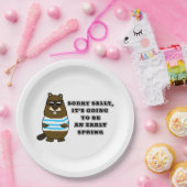 Sorry Sally, vroege lente Papieren Bordje (Feest)